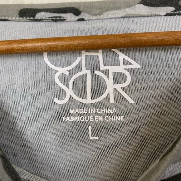 chaser | Camo Cozy Pullover Sweatshirt Gray Large - Picture 2 of 6